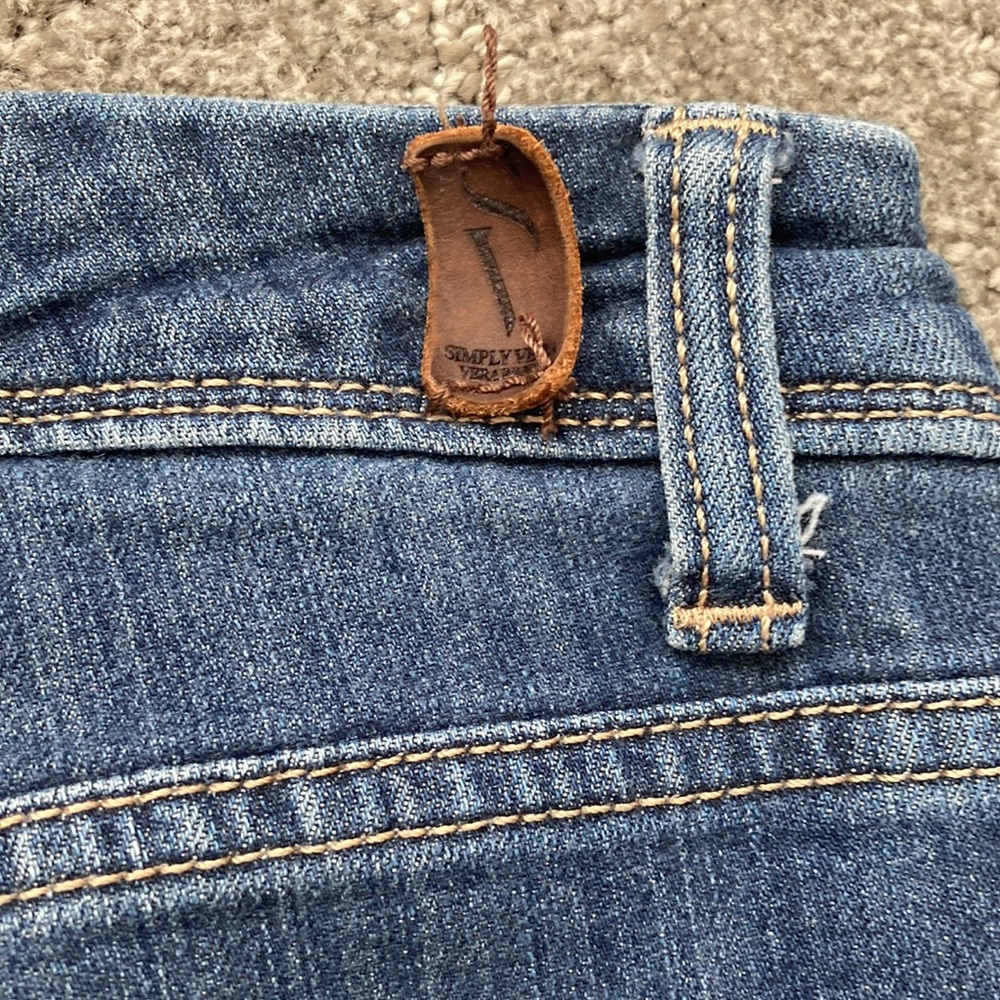 Simply Vera Vera Wang Jeans Skinny Mid-Rise 16WS - Picture 8 of 14